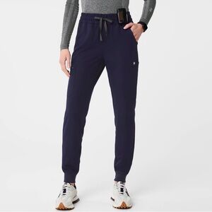 Figs High Rise Relaxed Usman Navy Jogger Scrub Pant